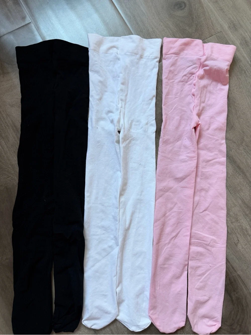 Cat & Jack - 3 Pack Girls' Hosiery Tights - Black, White, Pink